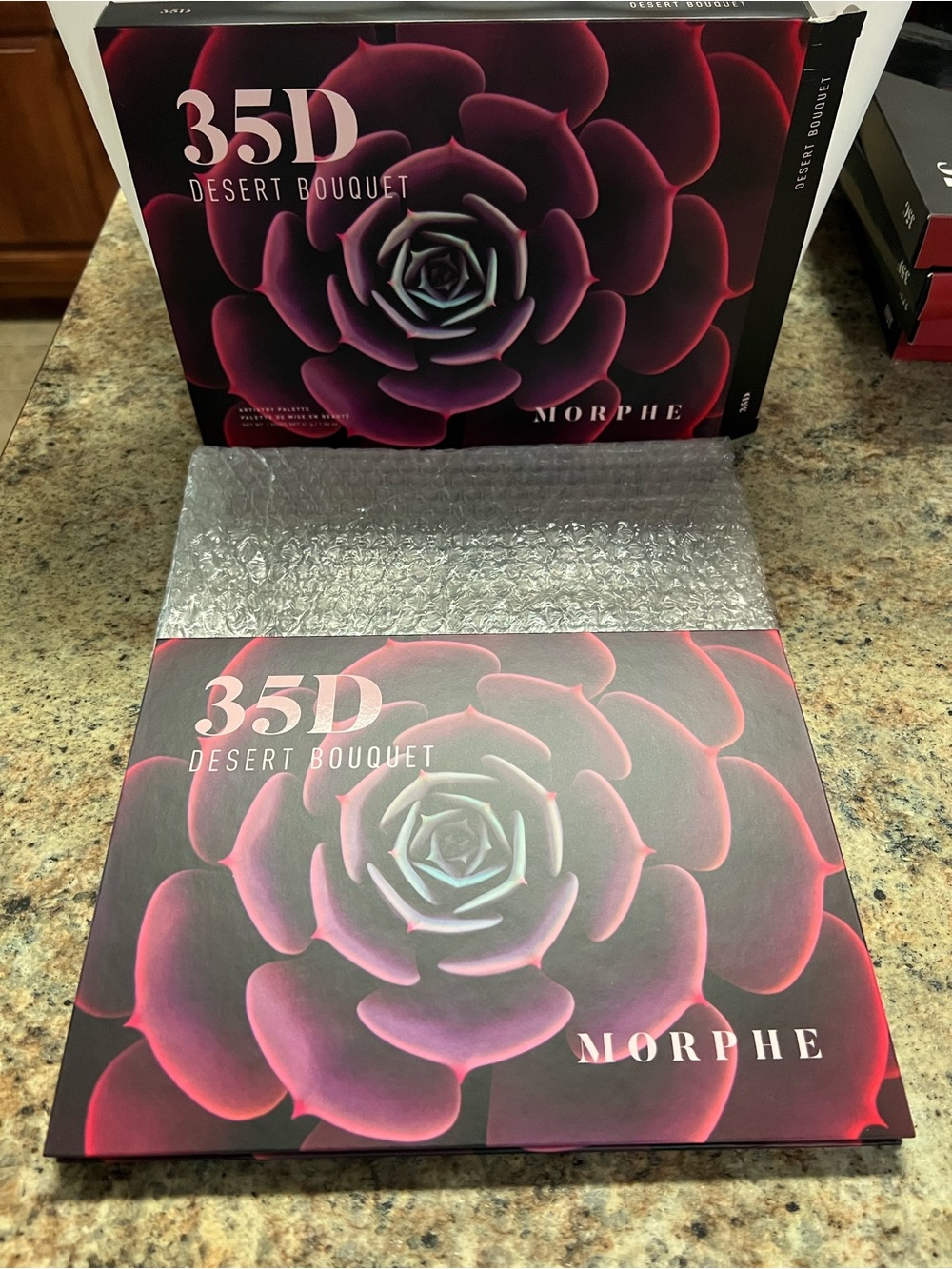 Morphe 35D Desert Bouquet Eyeshadow Palette — Plum, Rose & Teal Accents